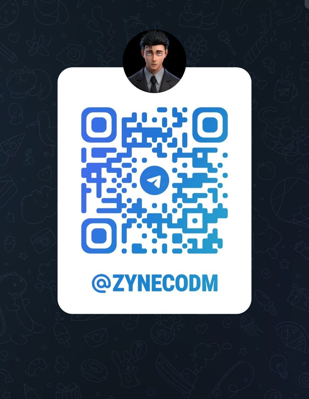 Telegram QR code for OniToy Store